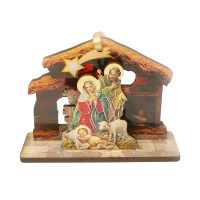 Wood Nativity Christmas Tree Ornament Wood Nativity Christmas Tree Ornament
